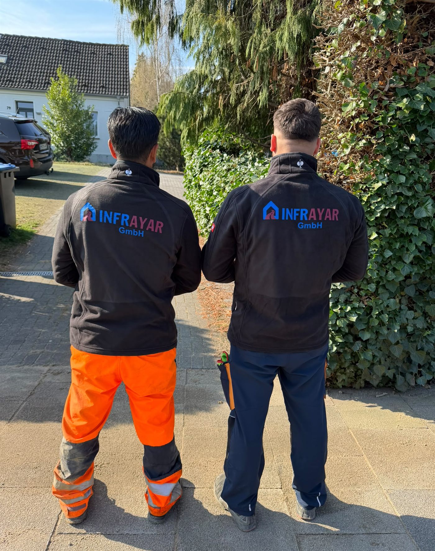 Das Team der INFRAYAR GmbH bei der Arbeit in Duisburg