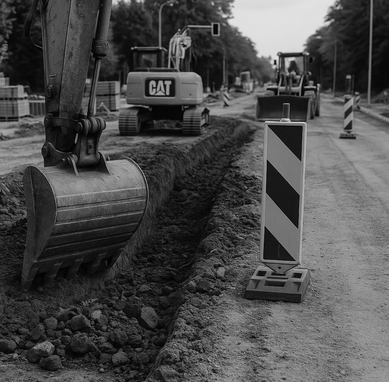 Kabel- und Leitungsverlegung im Graben durch INFRAYAR GmbH